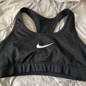 Black Nike sports bra